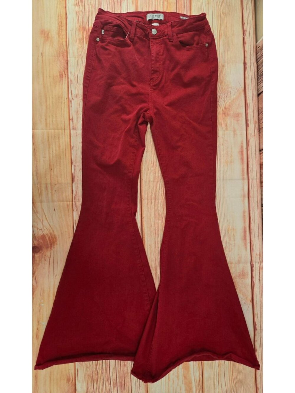 Judy Blue Womens Super Flare Red Jeans 11/30